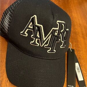 NWT AMIRI Embroidered Staggered Trucker Hat